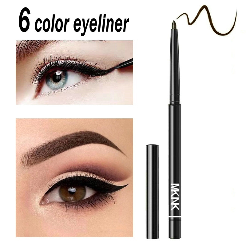 

Liquid Eyeliner Black Automatic Rotating Eye Liner Waterproof Not Blooming Long Lasting Easy To Wear Eye Liner Makeup Tool, Brown