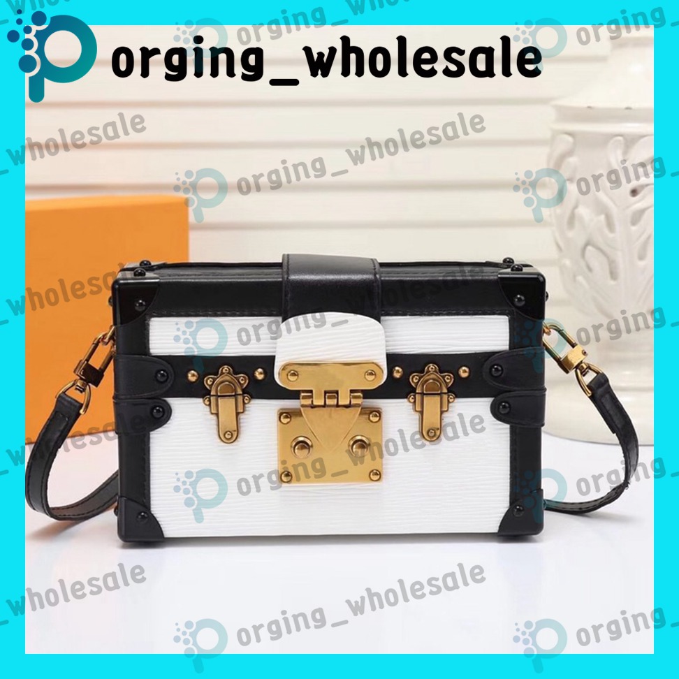 

trunk bag Fashion box handbags ladies small checkered girls shoulder bags high quality women handbags luxury casual leather shoulder bag, Fh01 20/12.5/5cm