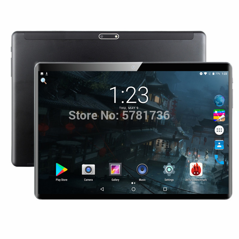 

Super Tempered 2.5D Screen 10 inch tablet PC Android 9.0 OS Octa Core 6GB RAM+64GB ROM Wifi GPS Tablet 10.1, Black