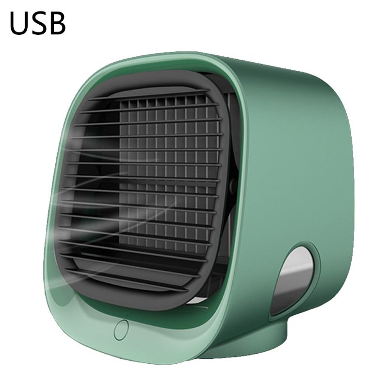 

Mini Portable Personal USB Rechargeable Air Conditioner 3 in 1 Cooler Humidifier Purifier Desktop Cooling Fan