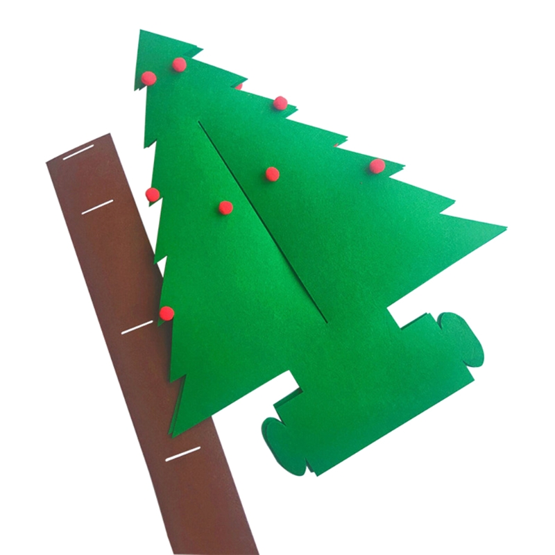 

DIY Felt 3D Christmas Tree Decoration with Hanging Ornaments Kids New Year Gifts 667B