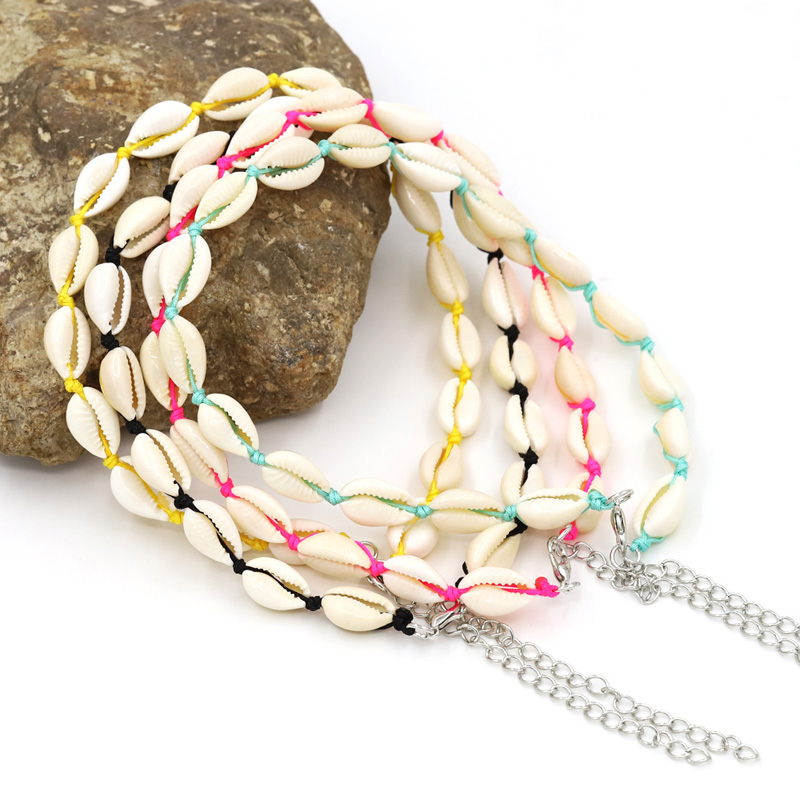 

Chokers VONNOR Jewelry Women's Necklace Natural Shells Bead Strand Necklaces Bohemian Female Choker Drop
