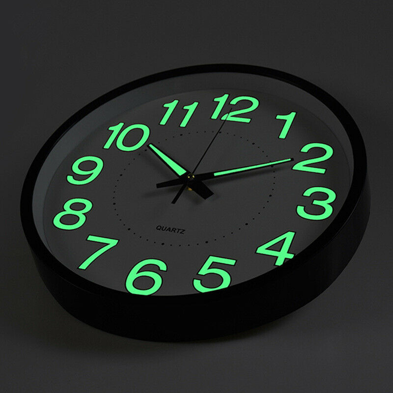 

Wall Clock Fixed Without Ticking Noises Silently Wall Clock Around 30cm Digital Led for Home