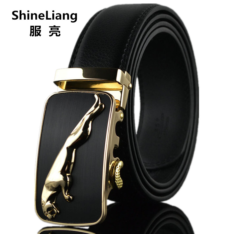 

2020 Belts for men Leather Designers high quality Luxury Wide 3.5CM Metal automatic buckle Waist strap Hombre male, Black