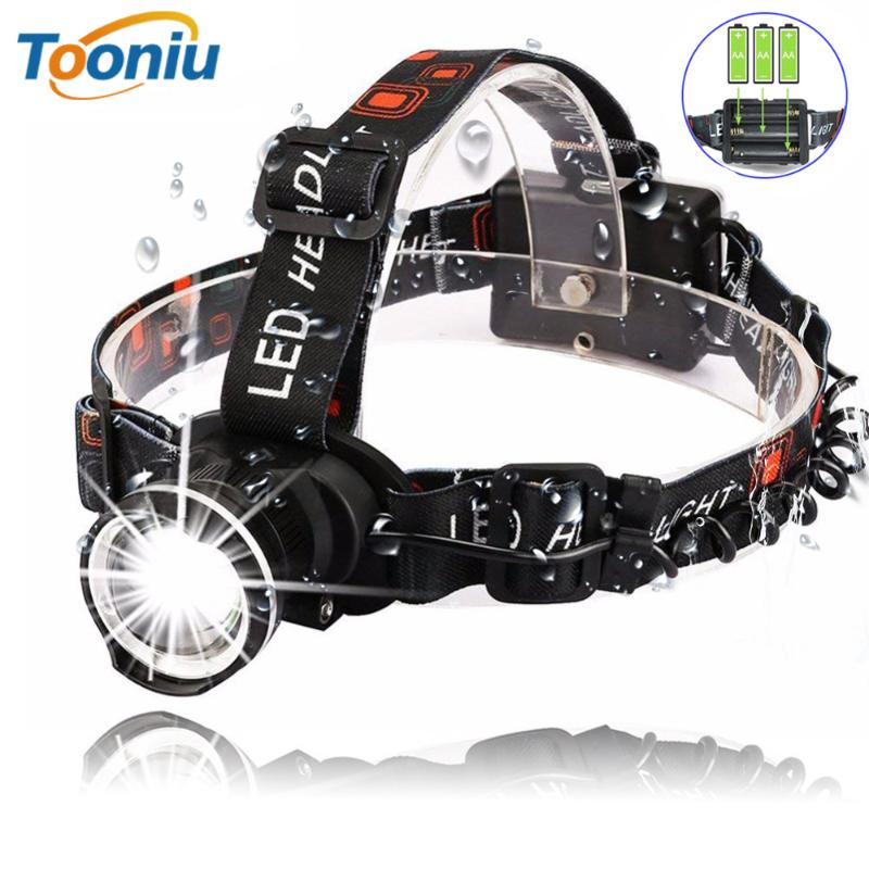 

Waterproof Super Bright LED Headlamp T6 LED Headlight Zoomable Headlamp 3 Modes Rotate Zoomable Headlamps Use 3 Batteries