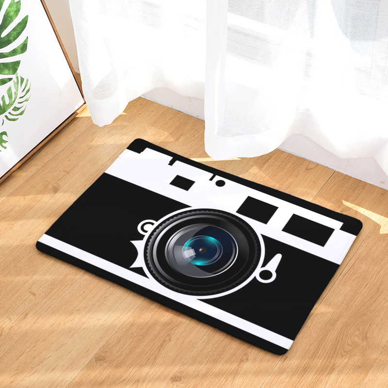 

Non-slip kitchen carpet Fashion durable tape door mat coral fleece floor carpet absorbent door mat bedroom porch children, 18