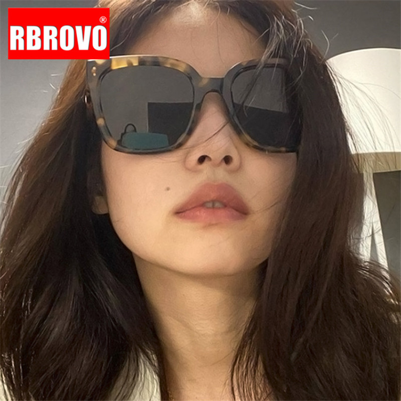 

RBROVO 2020 Square Retro Sunglasses Women Glasses Women/Men Small Eyeglasses Women Mirror Feminino