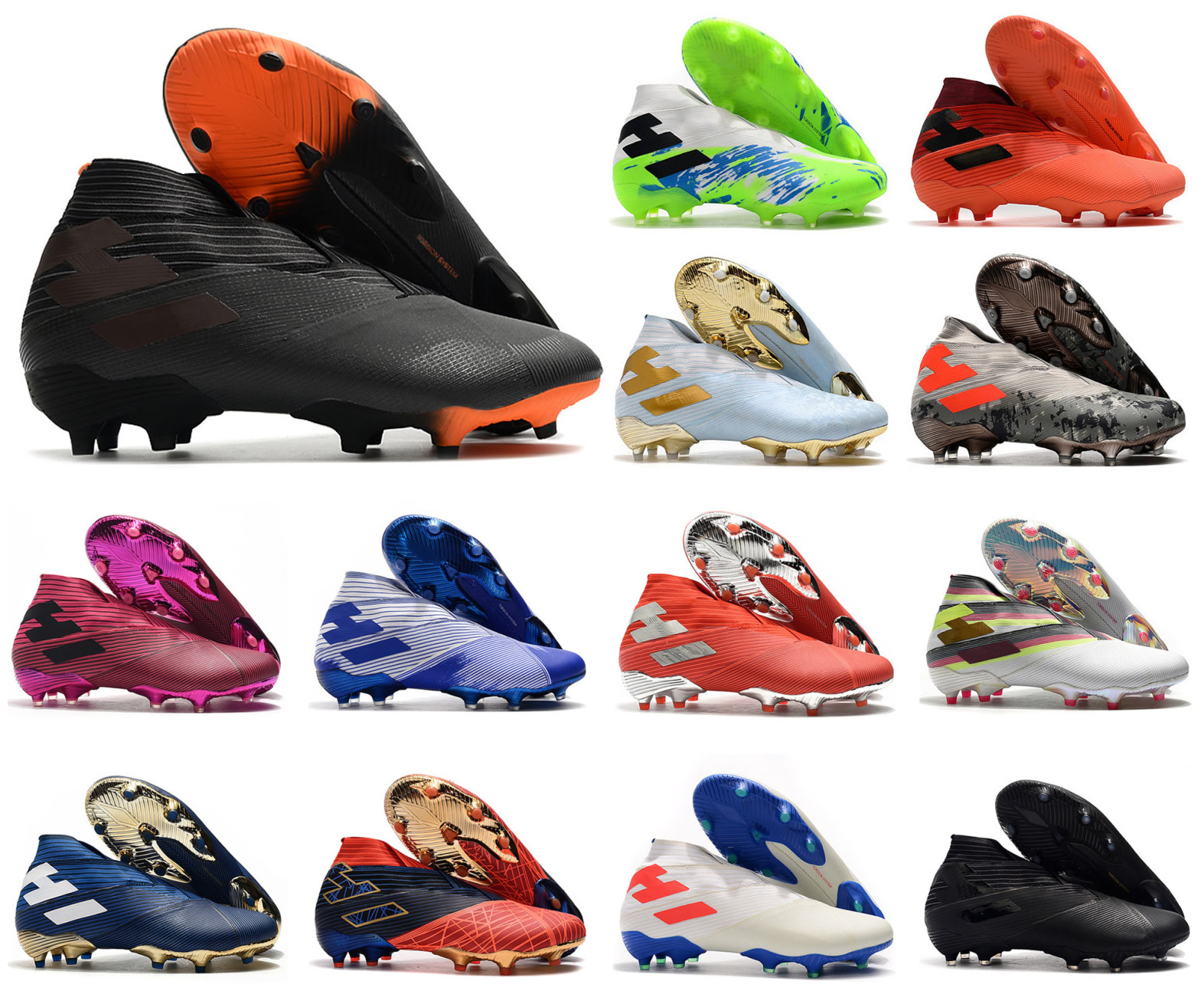 cheap laceless football boots