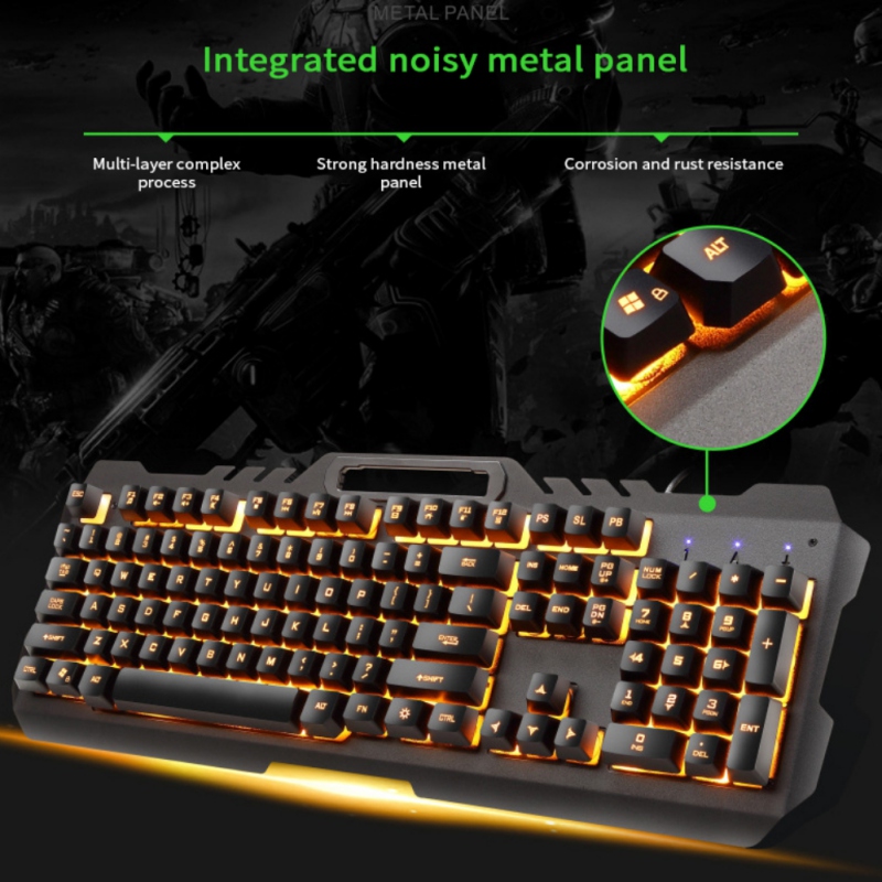 

Rainbow Backlit USB Wired Gaming Keyboard Mouse Pad Set For FOR PS4 PS3 XBOX PC T21