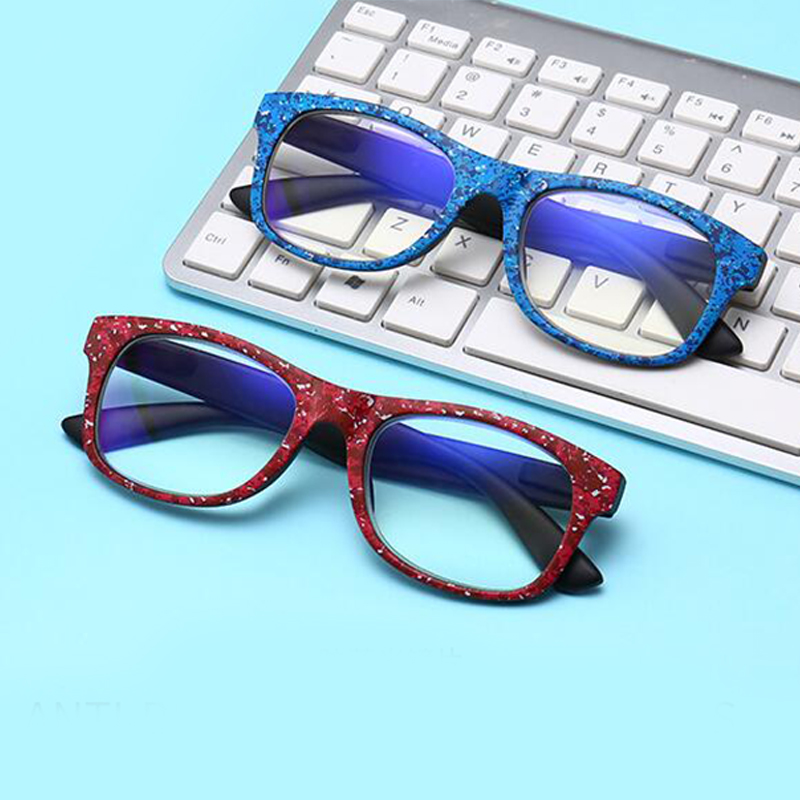 

Fashion border reading glasses clear anti-blue anti-fatigue unisex reading glasses factory direct
