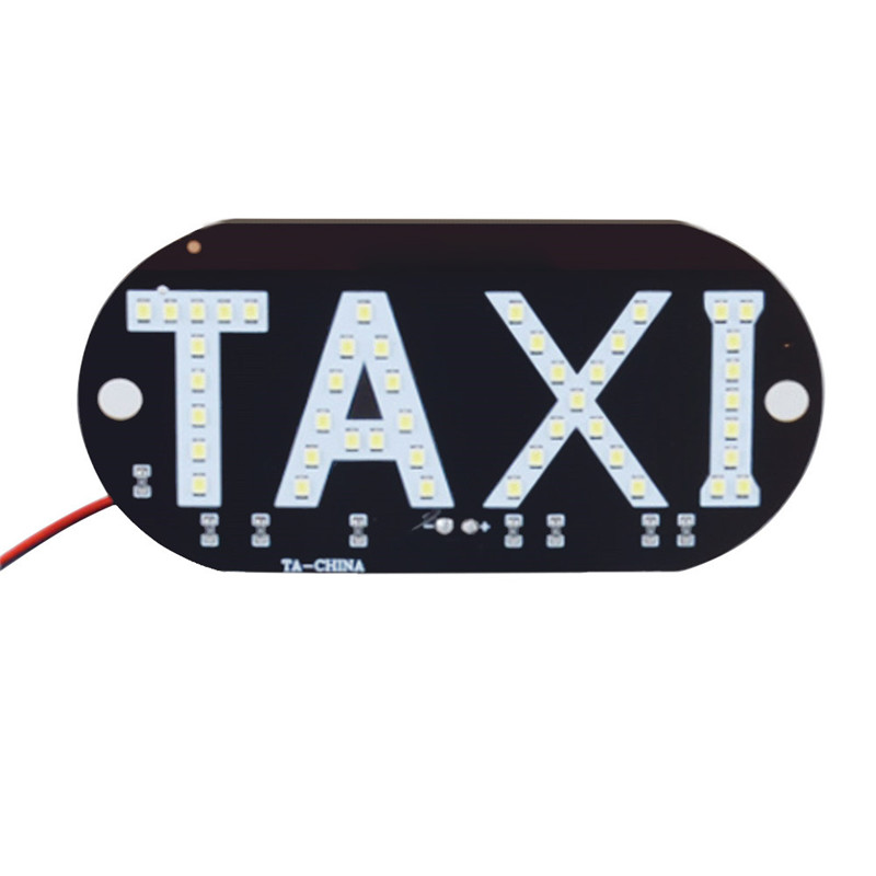 

1P 12V LED Car Taxi Cab indicator Brand New High Quality Energy Saving Long Life Lamp Windscreen Sign Windshield Light Lamp, As pic