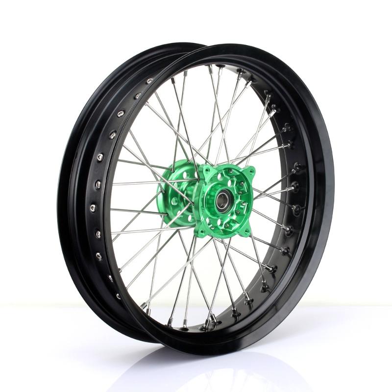 

BIKINGBOY 3.5*17" MX Supermoto Front Wheel Rim Hub 36 Spokes For KX250F KX450F 06 07 08 09-17 KX125 KX250 06 07 08-13