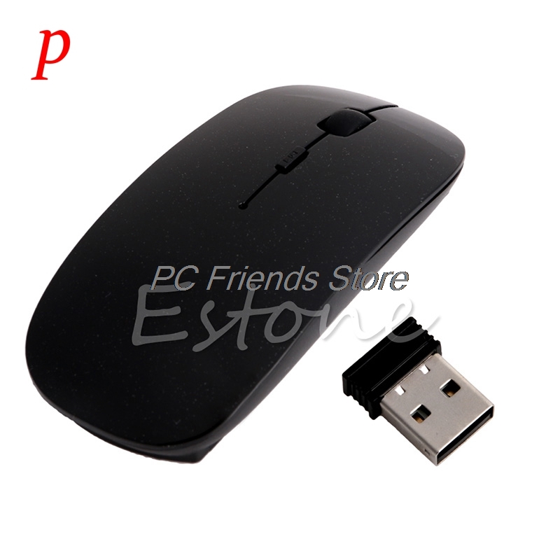 

P TOP SALE!2.4GHz Wireless Ultra Thin Optical Scroll Mouse/Mice +USB Receiver For PC Laptop High Quality Wholesale-PC Friend