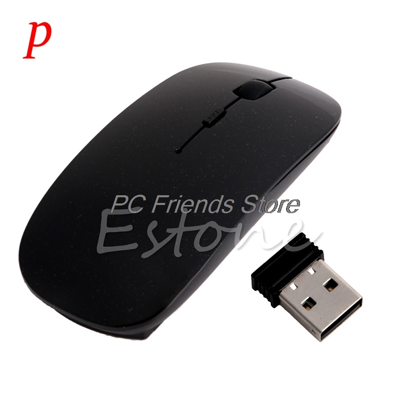 

P TOP SALE!2.4GHz Wireless Ultra Thin Optical Scroll Mouse/Mice +USB Receiver For PC Laptop High Quality Wholesale-PC Friend