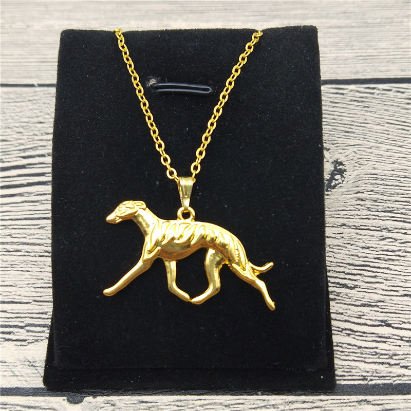 

New Whippet Necklace Trendy Style Whippet Pendant Necklace Women Fashion Pet Jewellery Animal Dog Jewellery
