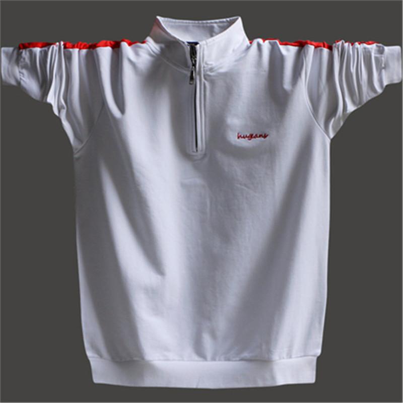 

Stand Collar Hoody Men Long Sleeves Panelled Zipper Pullover Top Male High Quality Loose Cotton Sweatshirt Oversize 5XL RM50243, Blue