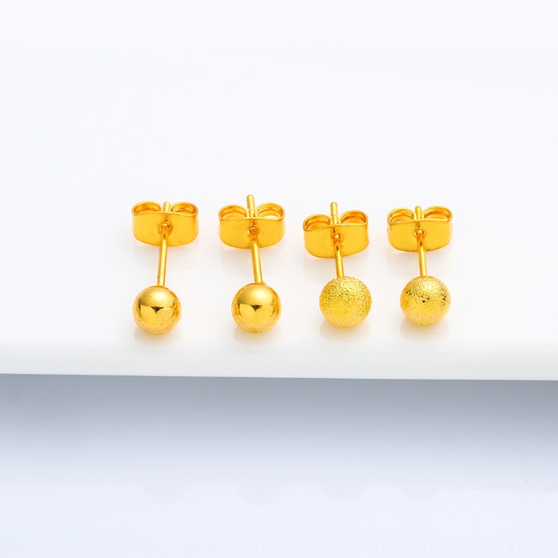 black beads studs