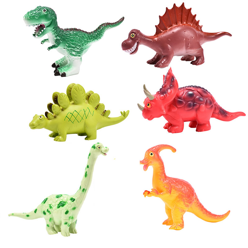 

Dinosaur Action Figures Soft Touch Toys Baby Bath Toys Spinosaurus Tyrannosaurus Brachiosaurus 9-12 Inches