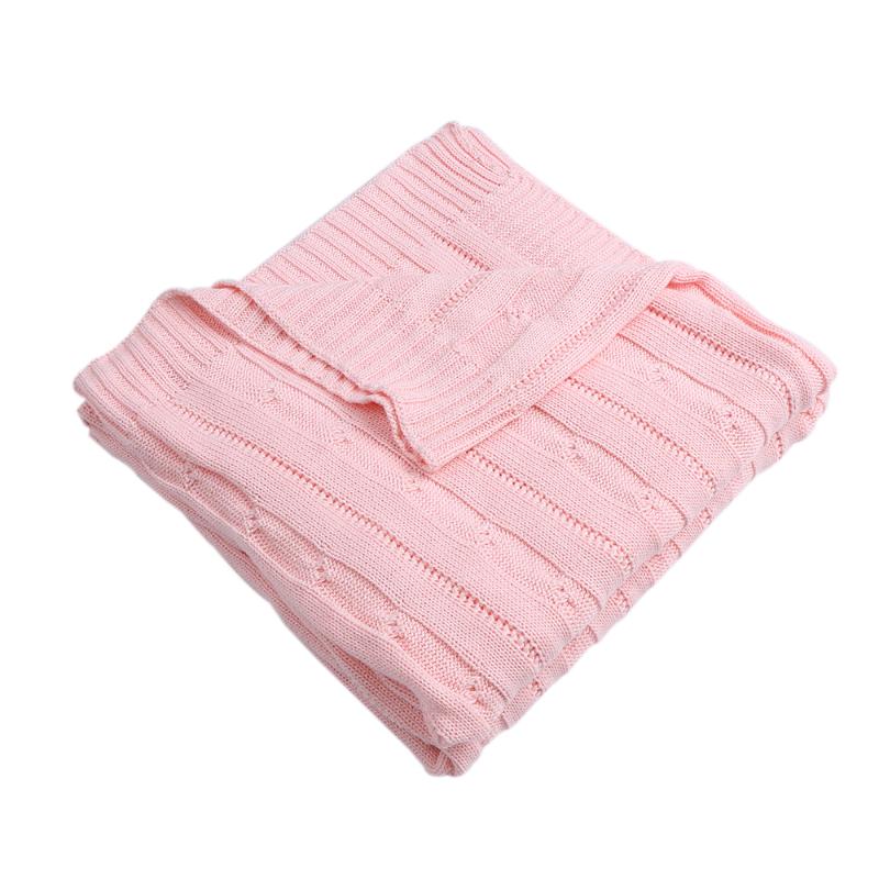 

2020 New Soft Warm Cotton Knitted Blanket Pure Color Soft Comfortable Sofa Travel Picnic Blanket Home Decorative 4 Colors