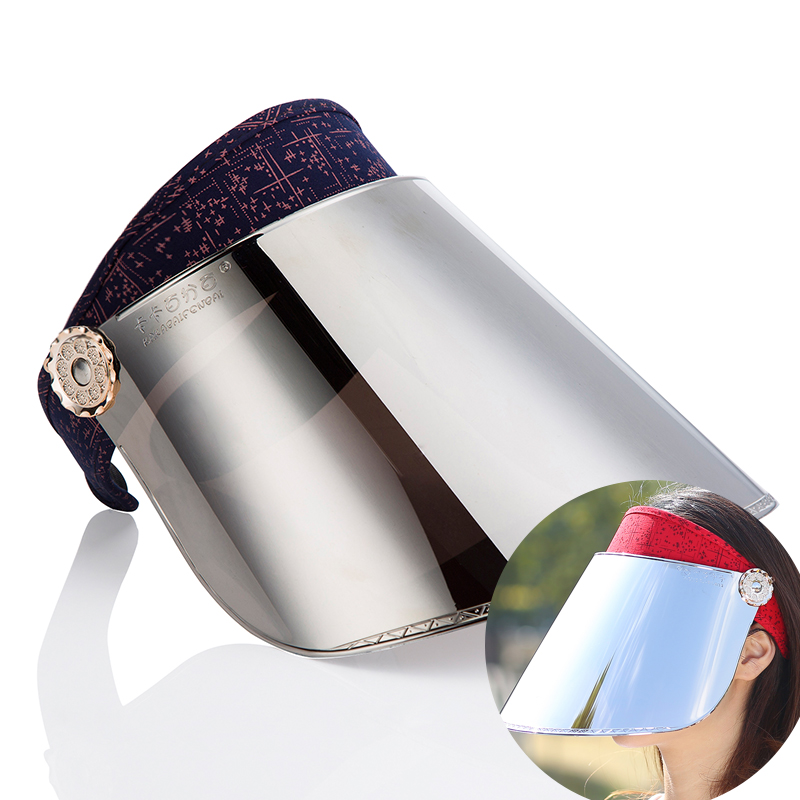 

Fashion Female Summer PVC Sun Hat Cycling Travel Sun Visor Adjustable Outdoor Protection Against UV Rays Transparent Hat, Wkk001-2-black