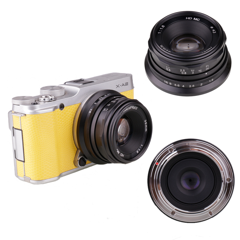 

RISESPRAY MINI 35MM F1.6 Camera lens APS-C Manual Fixed Lens For Fujifilm X-E1 X-Pro1 Camera Hot Sale