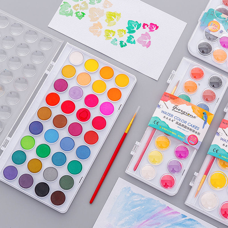 

48 Colors Painting Art Graffiti Pen Children Drawing Stationery Cartoon Watercolor Pencil Set Color Nontoxic Painting Pen Kid Sc