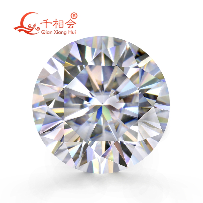 

3mm to 12mm DF color white Round Brilliant cut moissanite loose stone