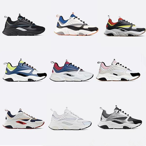 

Fashion Designer Mesh Canvas Calfskin Shoes Unisex Sneakers Vintage Technical Knit Men Sports Running Flat Trainer Real Leather Brand Women's Platform Casual Shoe, Picture color