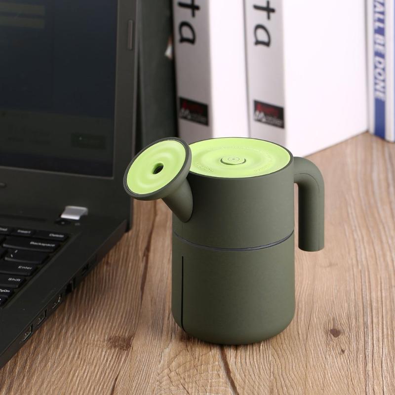 

Portable Creative HK-831 USB Watering Pot Humidifier Delicate Shape 200ml Ultra Quiet Operation for Home & Office