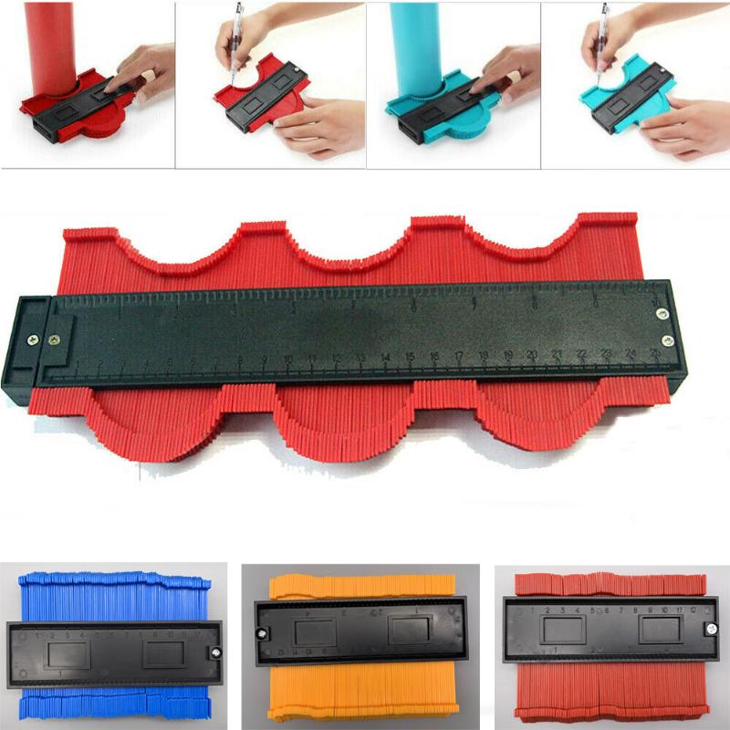 

Plastic Shape Gauge Duplicator Profile Duplication Gauge Contour Template Plastic Contour Copy Duplicator Measuring Tool 5 Width
