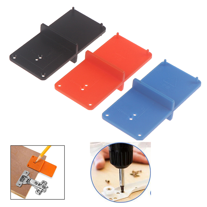 

35mm 40mm Hinge Hole Drilling Guide Locator Hole Opener Template Door Tools For Woodworking 1Pc