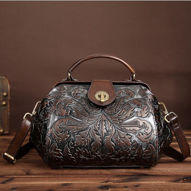 

Retro New Style Leather Women's Handbag Female Causal Crossbody bags Lady Fashion Leisure Totes High-end Brown Messenger Bags, Color same picture