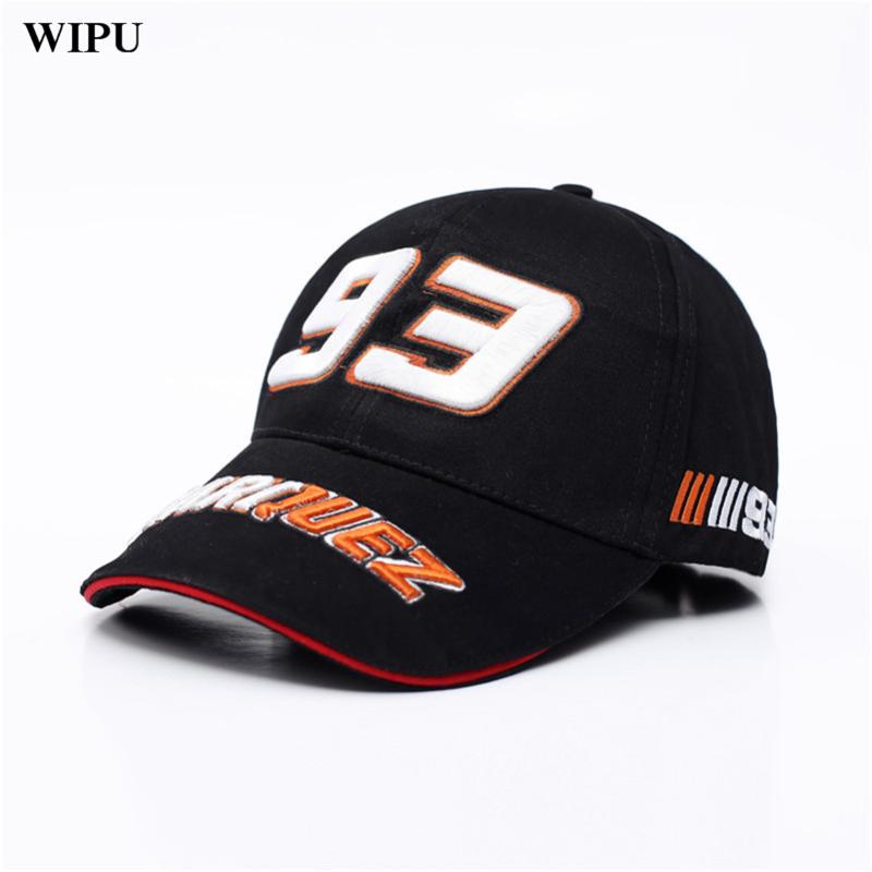 

WIPU Racing Cap Season 93 driver Lorenzo signature motorcycle hat ants Baseball Cap Hat Men Women, 93 red