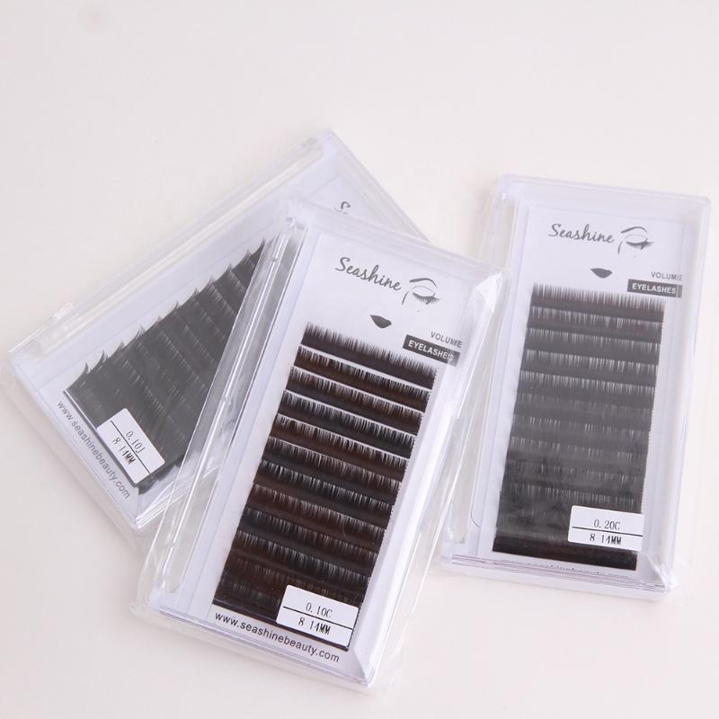 

Seashine Individual Eyelashes Extension Classic Single Mink Eyelashes Easy Fans J B C D L Curl 12 Rows Volume Lashes Fans