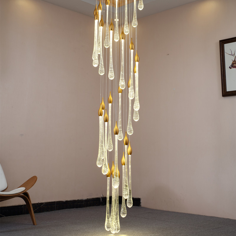 

Nordic Crystal Luxury Decor Hanging Lamps Modern LED Pendant Lamp Lights Luster Chandelier Lighting Restaurant Light Fixtures