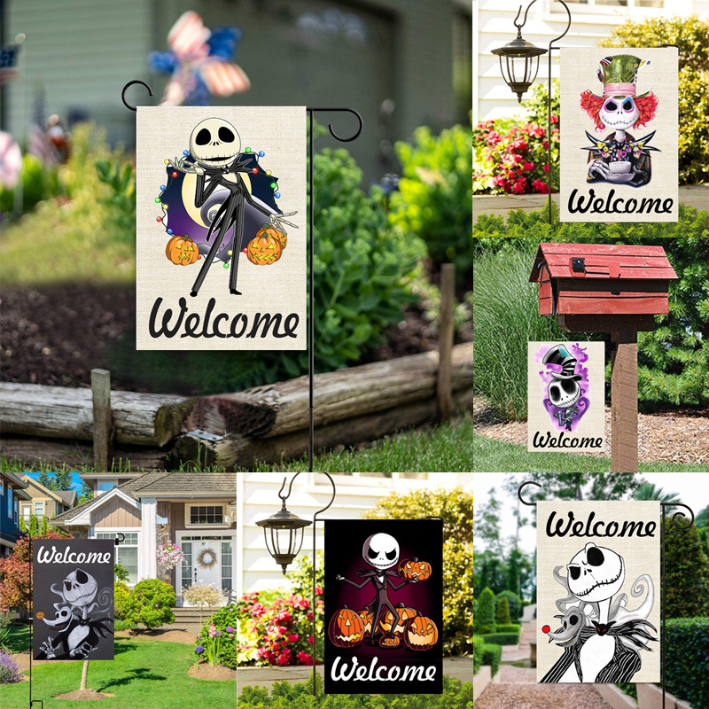 

Designer garden flag Custom flag logo Sizes and patterns can be customized Decorated yard flag Holiday decoration products Wedding road led