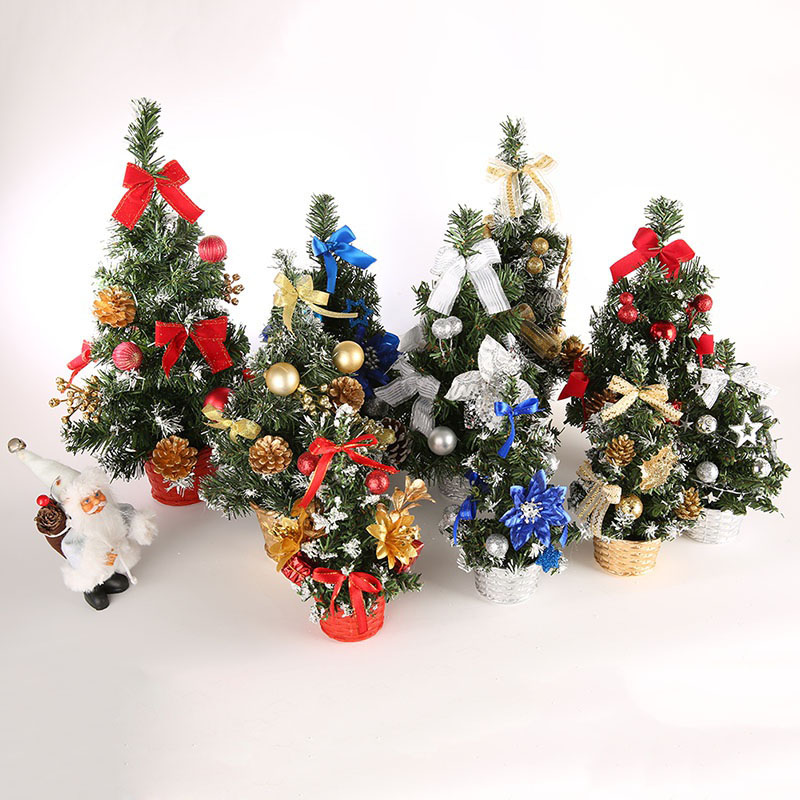 

20/30/40cm Table Decorative Christmas Tree Ornament Festival Party Home Table Decoration Xmas Gifts Fashion Beautiful Supplies