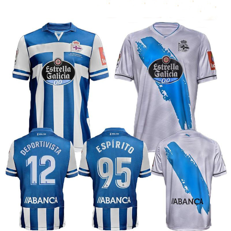 

20 21 Deportivo La CoruÃ±a maillots de foot soccer jersey home away Coruna 2020 2021 football men and kids shirt, Black;yellow