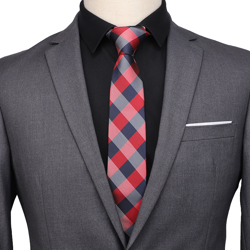 

Linbaiway 7cm Classic Plaid Neck Tie for Men Women Skinny Neck Tie for Wedding Dress Mens Ties Slim Ties Cravat Custom Logo