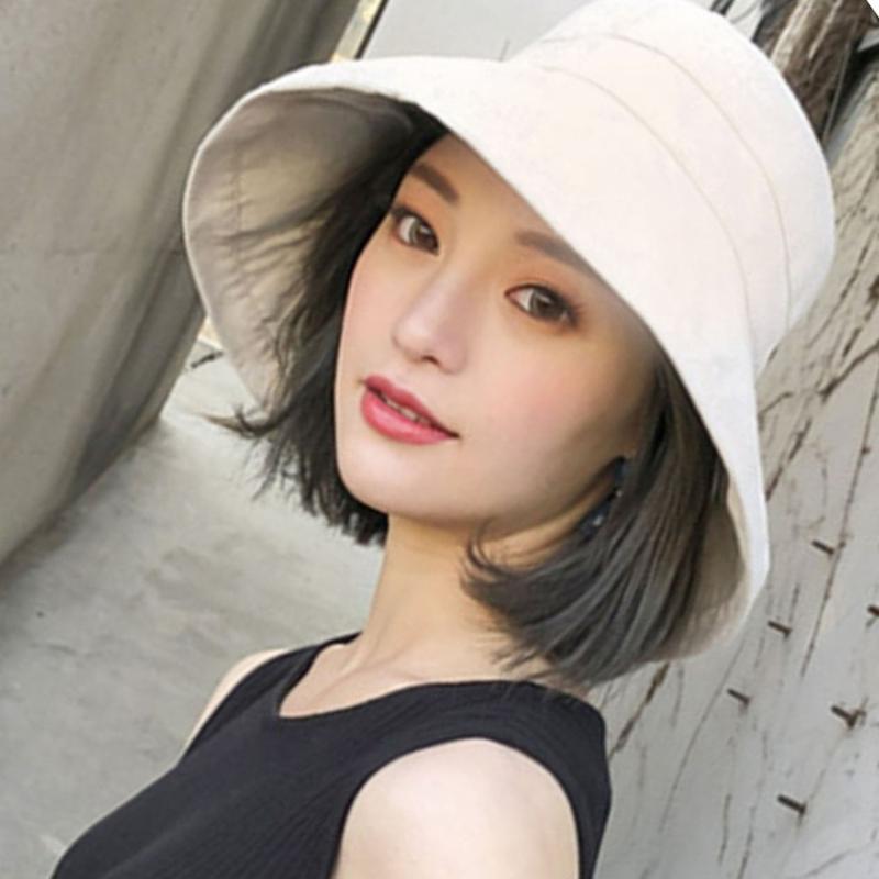 

Summer sunscreen Bucket Hat Caps women Solid Color Fisherman Panama Simple Plain Hats Hip Hop cool Beach Sun Fishing Bucket Hats, Yellow