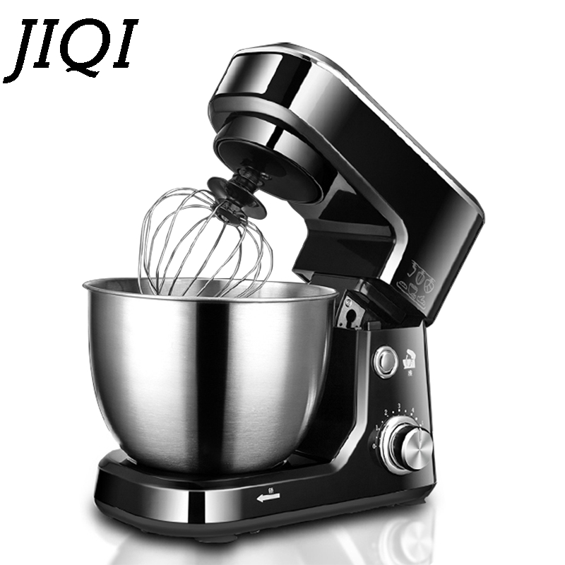 

JIQI 4L 600W Household Electric Chef Machine table mixing blender 220V kitchen tools cooking stand mixer cake dough bread