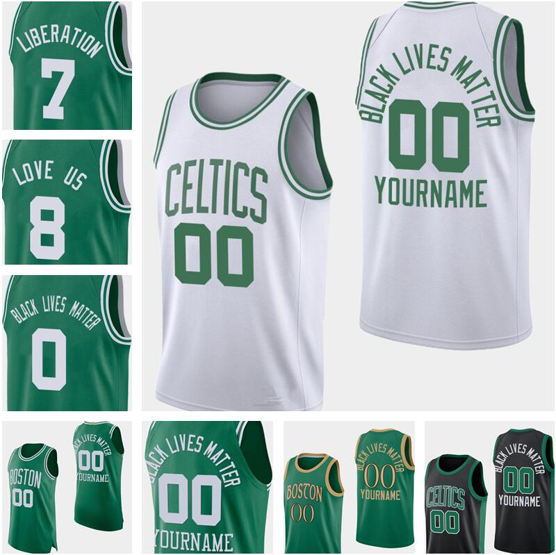 

Print Basketball Social Justice Jersey BLACK LIVES MATTER BLM FREEDOM Kemba Walker Jaylen Brown Jayson Tatum Marcus Smart