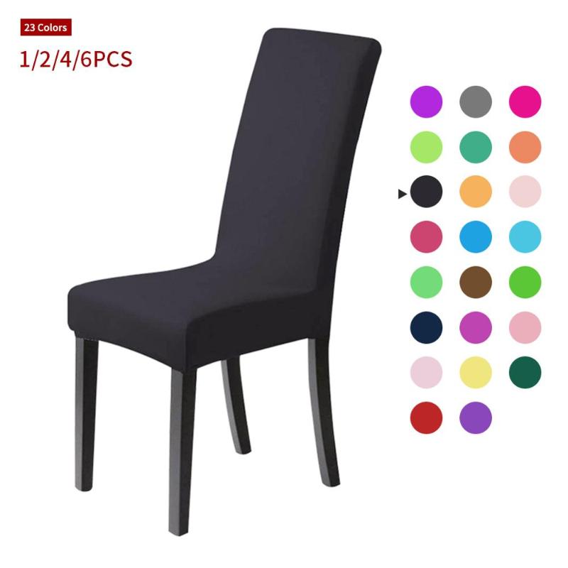 

Chair Covers Meijuner Solid Spandex Slipcover Modern Stretch Elastic For Room Party Universal Kitchen Cover