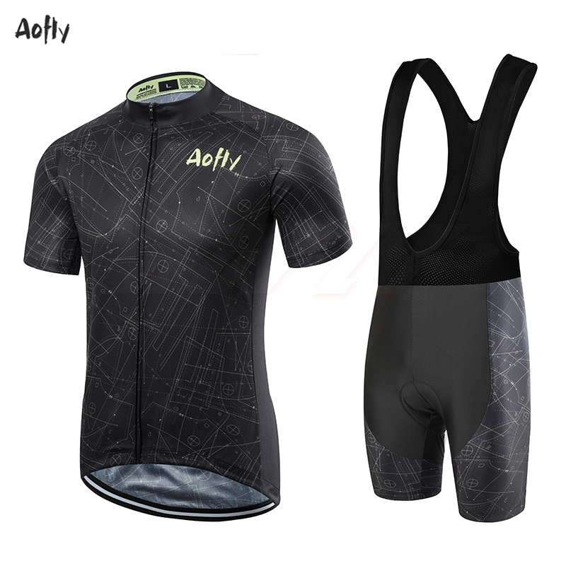 

Aofly Cycling Jersey Short sleeve Set Starry sky dot constellation map Animated 9DGEL Pants Breathable Summer bicycle clothes, Style photos 85