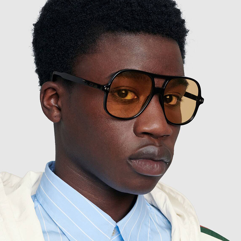 

Retro Oval Frame Women Men Sunglasses Gray Yellow Tan Lens UV400 Eye Protection Girl Sexy Ladies Pilot Outdoor Eyewear