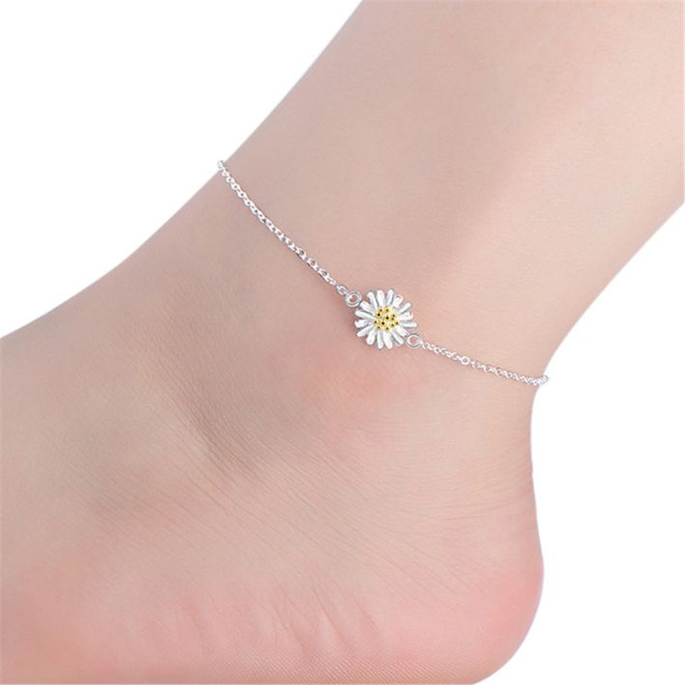 silver leg chain for girls