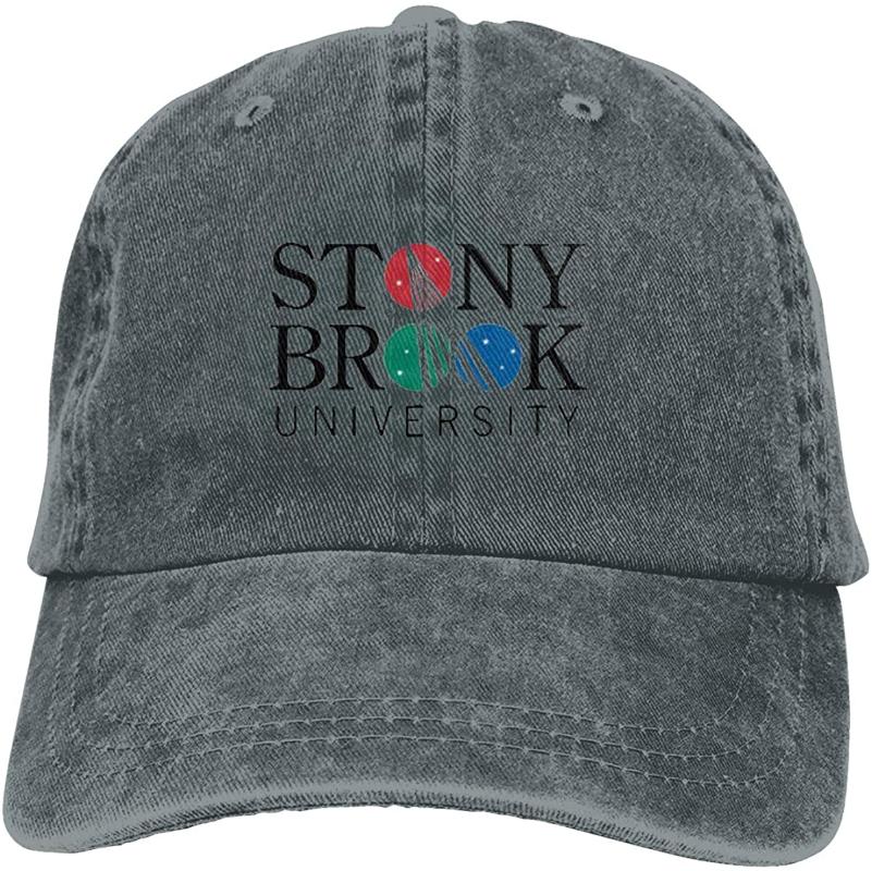 

Stony Brook University Sports Denim Cap Adjustable Snapback Casquettes Unisex Plain Baseball Cowboy Hat Black