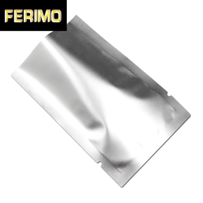 

200pcs/Lot Matte Aluminum Foil Top Open Storage Bag Sample Mylar Package Pouch Vacuum Heat Sealable for Candy 12 Sizes