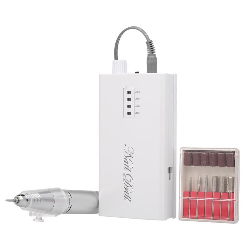 

Rechargeable Nail Drill Machine Kit Electric Nail Polisher Set Cordless Portable Manicure Set Optional EU / US Plug
