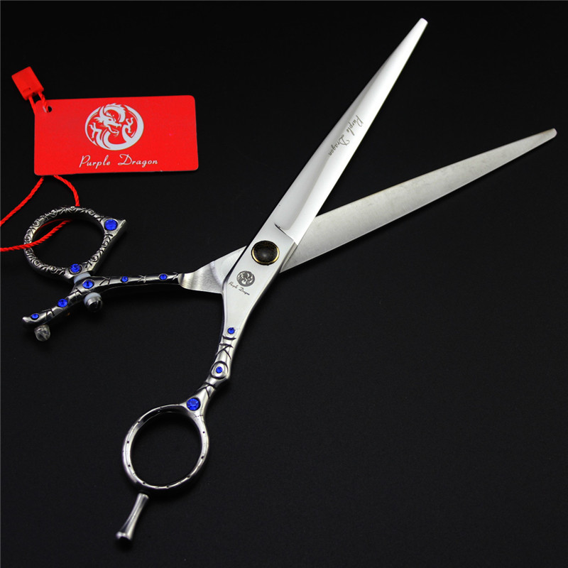 

Purple Dragon 8 inch Tail Handle Blue Brick Pet Shears for dogs 360 Degree Rotation Dog Grooming Clippers Goods for Pets